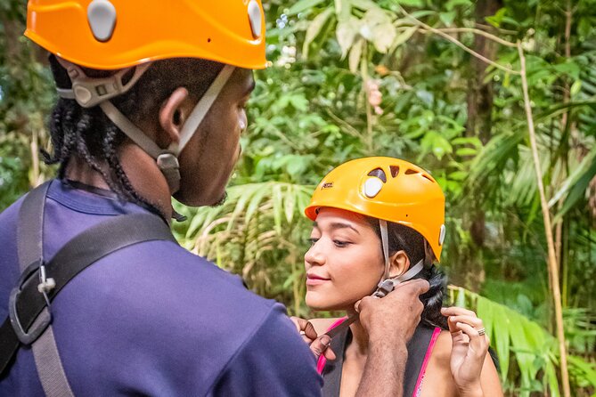 Adrena-Line Zipline, St. Lucia - A short forest walk before the first cable