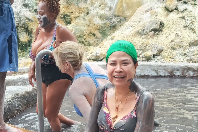 All Inclusive Tour Sulfur Mud Bath, waterfall,Beach & lunch break - The waterfall provides the cool-down