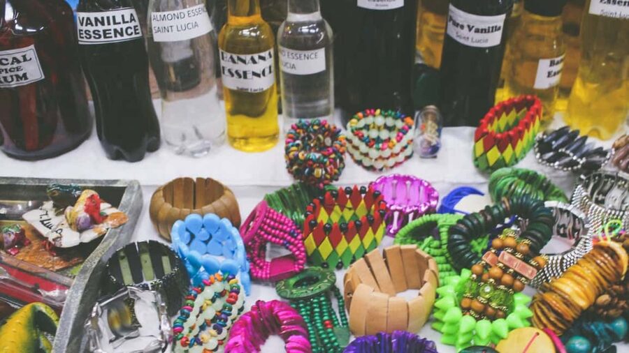 Castries: Guided City Architecture and Castries Market Tour - The Vendors Arcade and souvenir browsing
