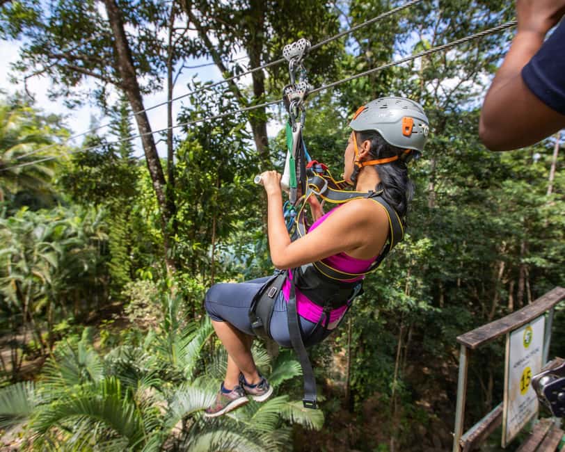 Castries, St. Lucia - Adrenaline Zipline - What the $58 price really buys