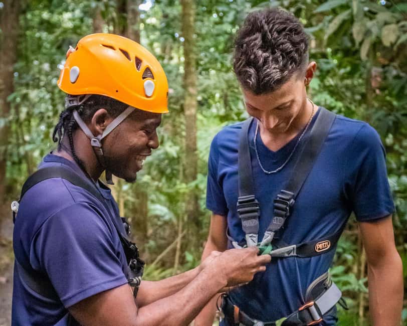 Castries, St. Lucia - Adrenaline Zipline - The guides and the pace of the day