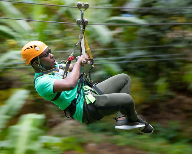 Castries, St. Lucia - Adrenaline Zipline - Eight flights, 16 platforms, and plenty of movement