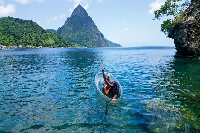 Clear Kayak Drone Photoshoot in St. Lucia - Why the drone angle matters