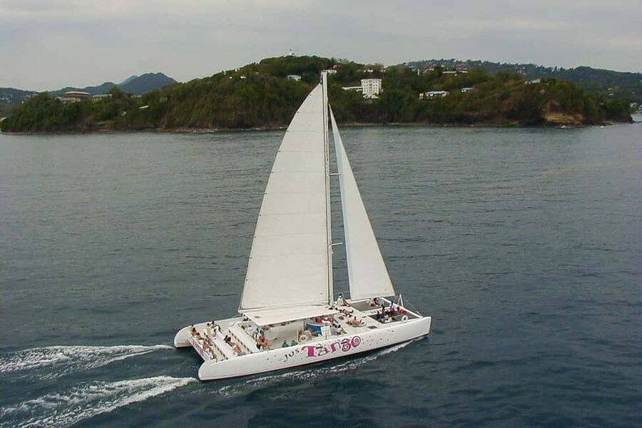 From Castries: Full-Day Catamaran Tour to Soufriere - The morning transfer to the west coast