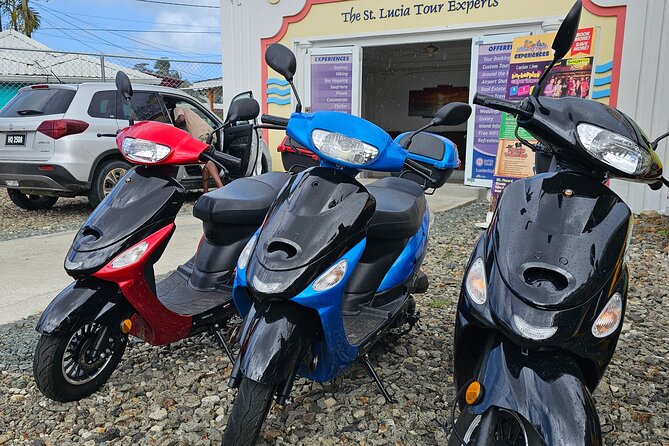 iRide Caribbean 50cc Scooter Rental - Gros Islet, the harbor, and local stops