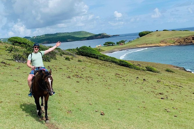Private Advanced Horseback Beach Ride with Sandy Hoofs St. Lucia - Swimming with your horse at the final stop