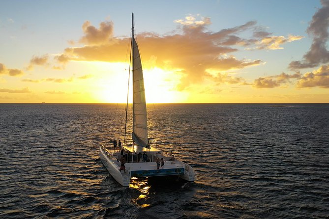 Private Catamaran Sunset Cruise from St Lucia for Up to 15 Guests - An open bar with a party feel