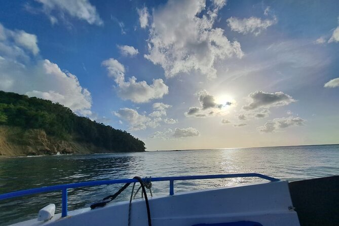 Private Sunset and Snorkel Cruise - Cruising into Marigot Bay