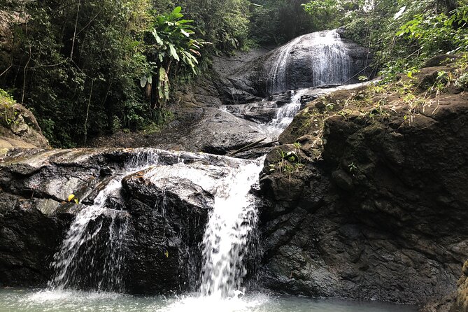 Rainforest Hike and Waterfall Safari - Riding inland from Gros Islet at 7:20 a.m.