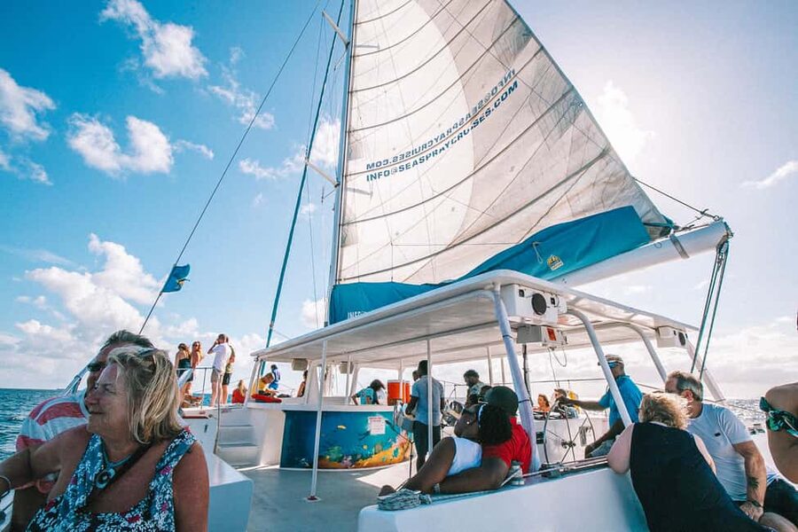Romantic Caribbean Sunset Cruise - The views from the catamaran