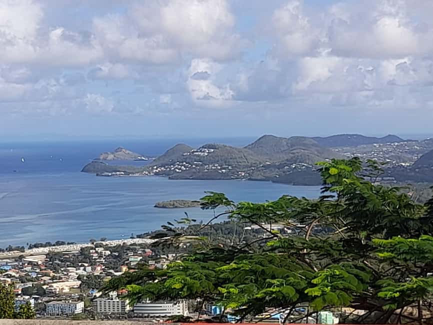 Saint Lucia: Soufriere Tour with Mud Bath and Waterfalls - Morne Fortune and Marigot Bay: a scenic start