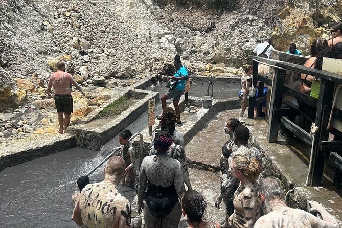 Soufriere Boat Tour Experience - Sulphur Springs and the white or black mud soak