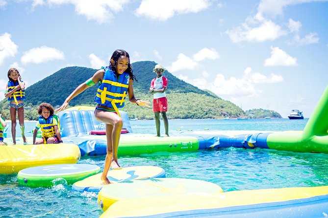 Splash Island Water Park in St Lucia - Taking a break at Hi-Tide Beach Side Restaurant