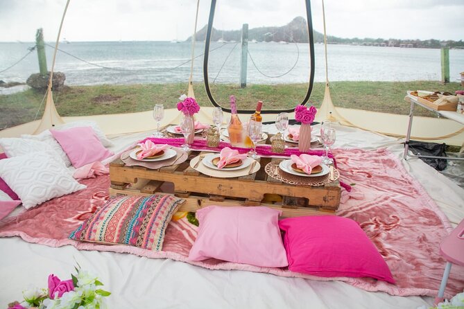 St Lucia Beachfront Sunset Picnics - Arriving at The Landings Hotel Beachfront at 3 pm