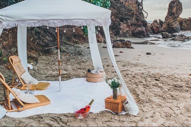 St Lucia Beachfront Sunset Picnics - The picnic setup turns the beach into your dining room