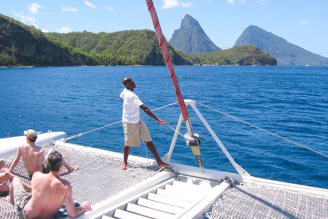 St Lucia Catamaran Day Sailing and Sightseeing Tour - Creole lunch with a view