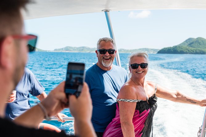 St Lucia Full-Day Catamaran Sightseeing Cruise With Snorkeling - Pitons from Soufriere Bay