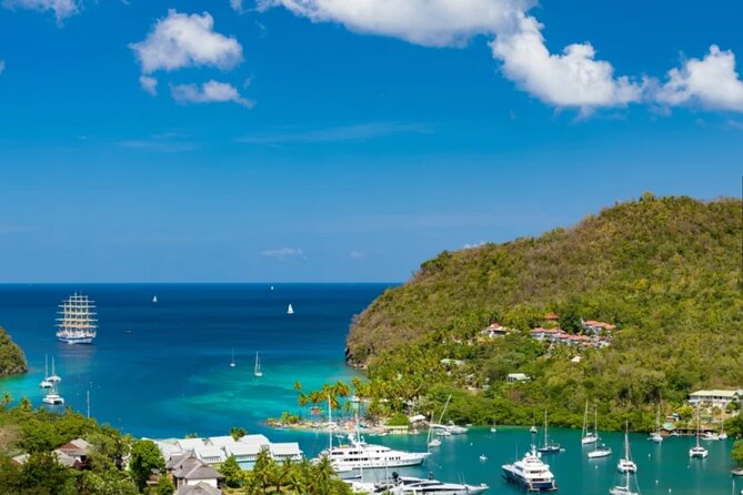 St. Lucia Island Short Tour - Castries landmarks from the vehicle