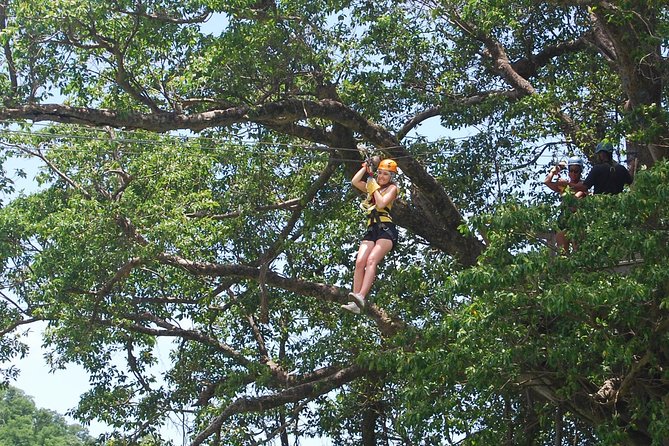St. Lucia Morne Coubaril Estate Zipline Experience - The safety briefing and first platforms