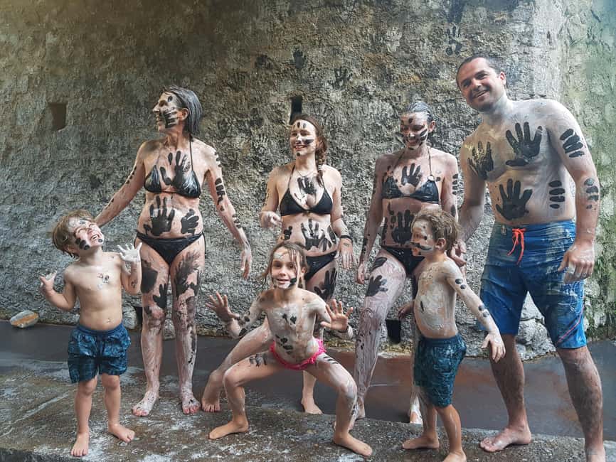 St Lucia: Mud Baths, Waterfall & Tet Paul Trail Tour - Sulphur Springs and the famous mud bath