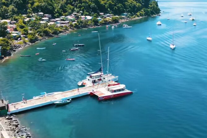 St Lucia Pitons Waterfalls and Mud Bath Experience. - The 40-foot waterfall and rainforest gardens