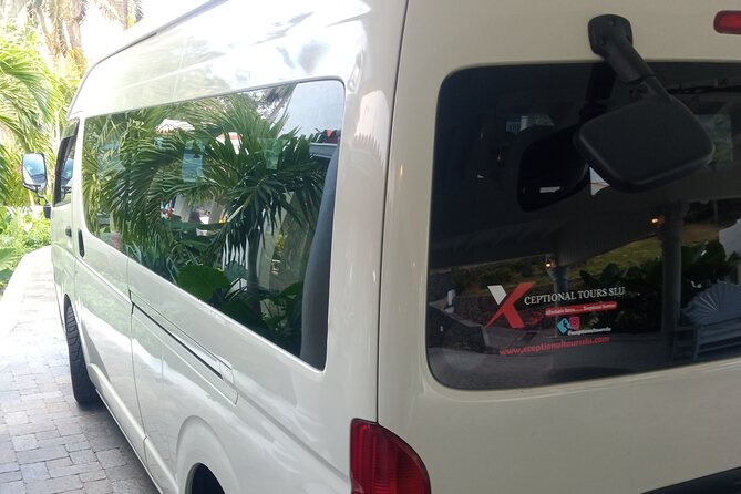 St. Lucia Private Airport Transfers from UVF (GROUPS of 4) - The first drive: air conditioning, water, and island views