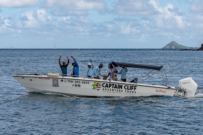 St. Lucia Private Boat to Soufriere:Snorkeling, Sightseeing,Beach - Anse Chastanet’s black sand and reef
