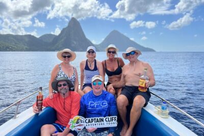 Private Boat to Soufriere:Snorkeling, Sightseeing,Beach