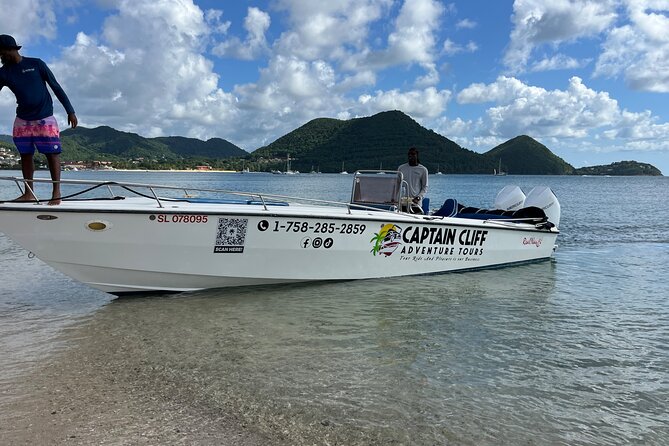 St. Lucia Private Boat to Soufriere:Snorkeling, Sightseeing,Beach - Anse Cochon for another swim and snorkel