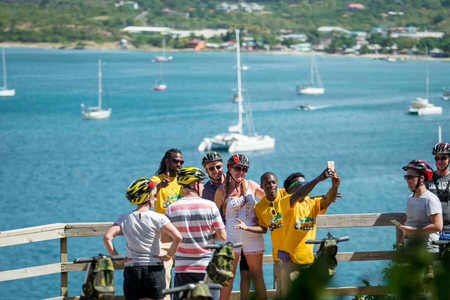 St. Lucia: Rodney Bay Village Segway - Learning the Segway on the Rodney Bay practice track