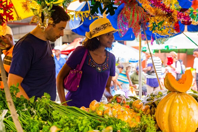 St Lucia Shopping Therapy Experience - Pointe Seraphin: duty-free shopping with a busy port feel