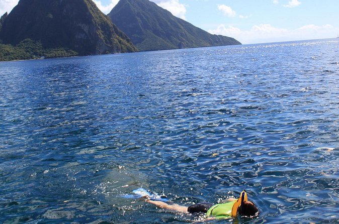 St Lucia Snorkeling Tour with Lunch - The second stop and shared-boat setup