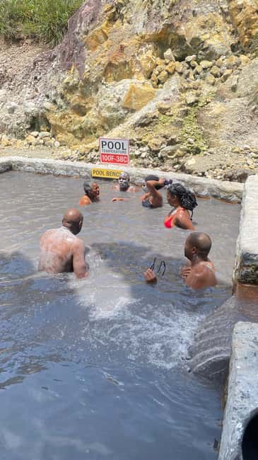 St Lucia Sulphur Springs Drive- in Volcano Tour & Waterfall - Choosing the Sulphur Springs and mud bath