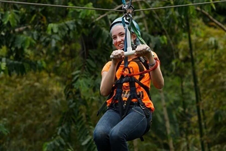 St Lucia Ultimate 3 Package: Aerial Tram Zip Line & Hiking - The aerial tram is the calmest part