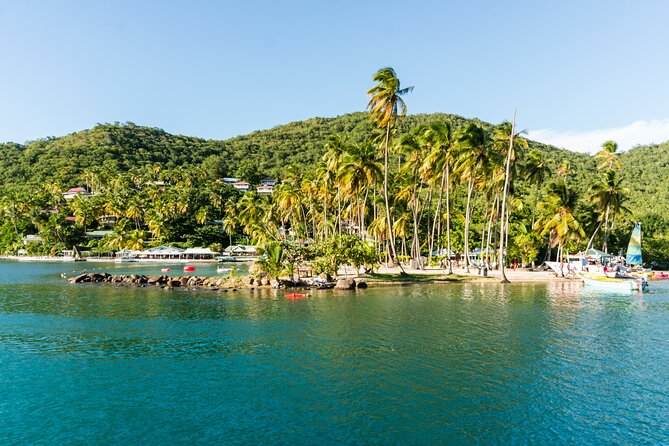 Tet Paul Hike & Soufriere Catamaran Experience - Cruising past Pigeon Island
